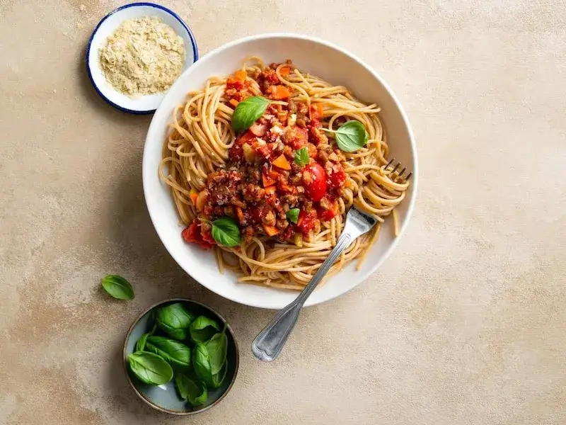 Porady kulinarne wegańskie spaghetti